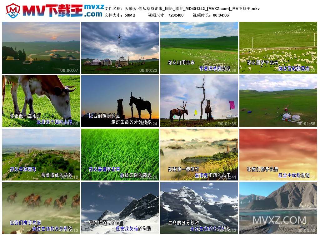 天籁天-你从草原走来_国语_流行_MD401242